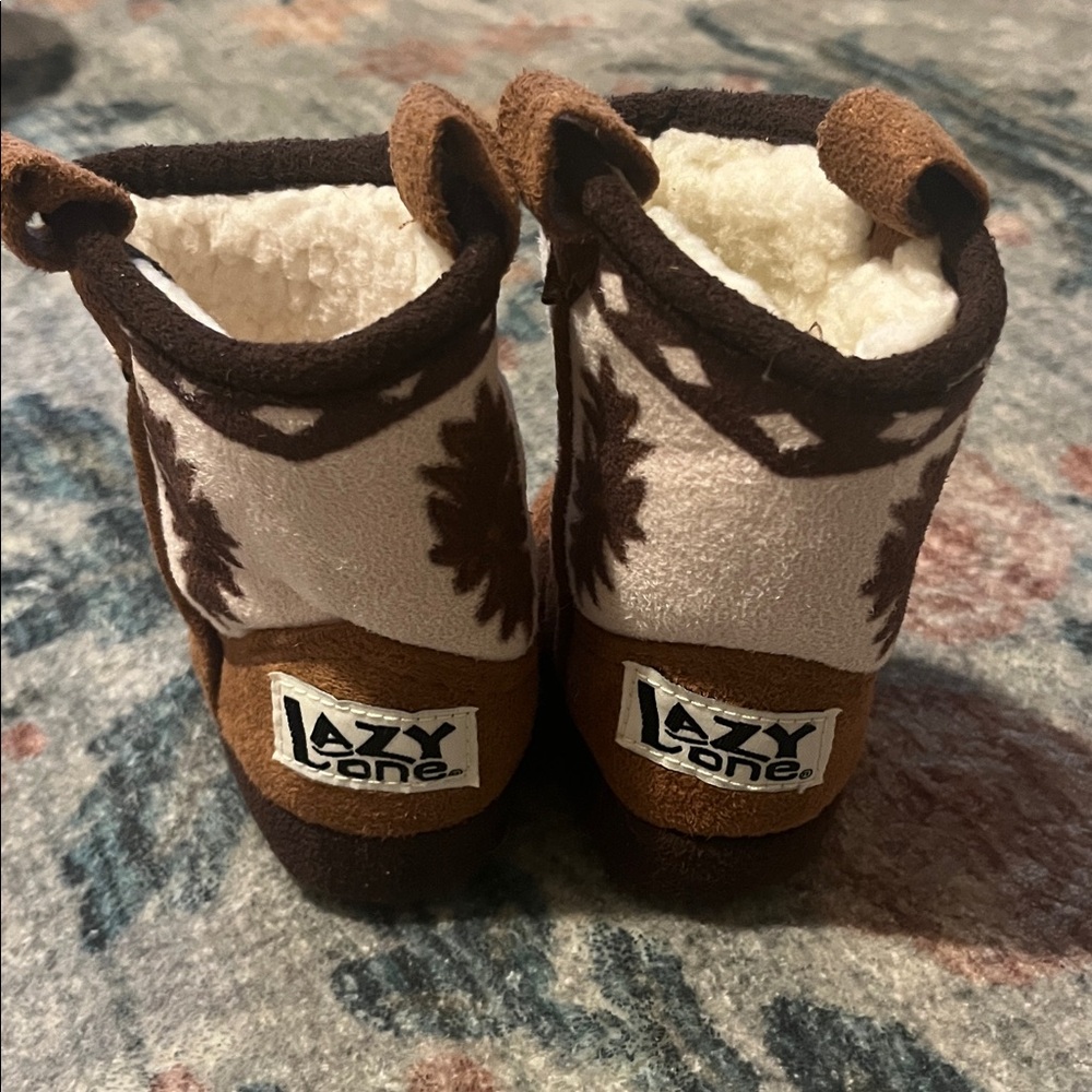 Baby cowboy boot slippers infant size 1-3 - Picture 2 of 4
